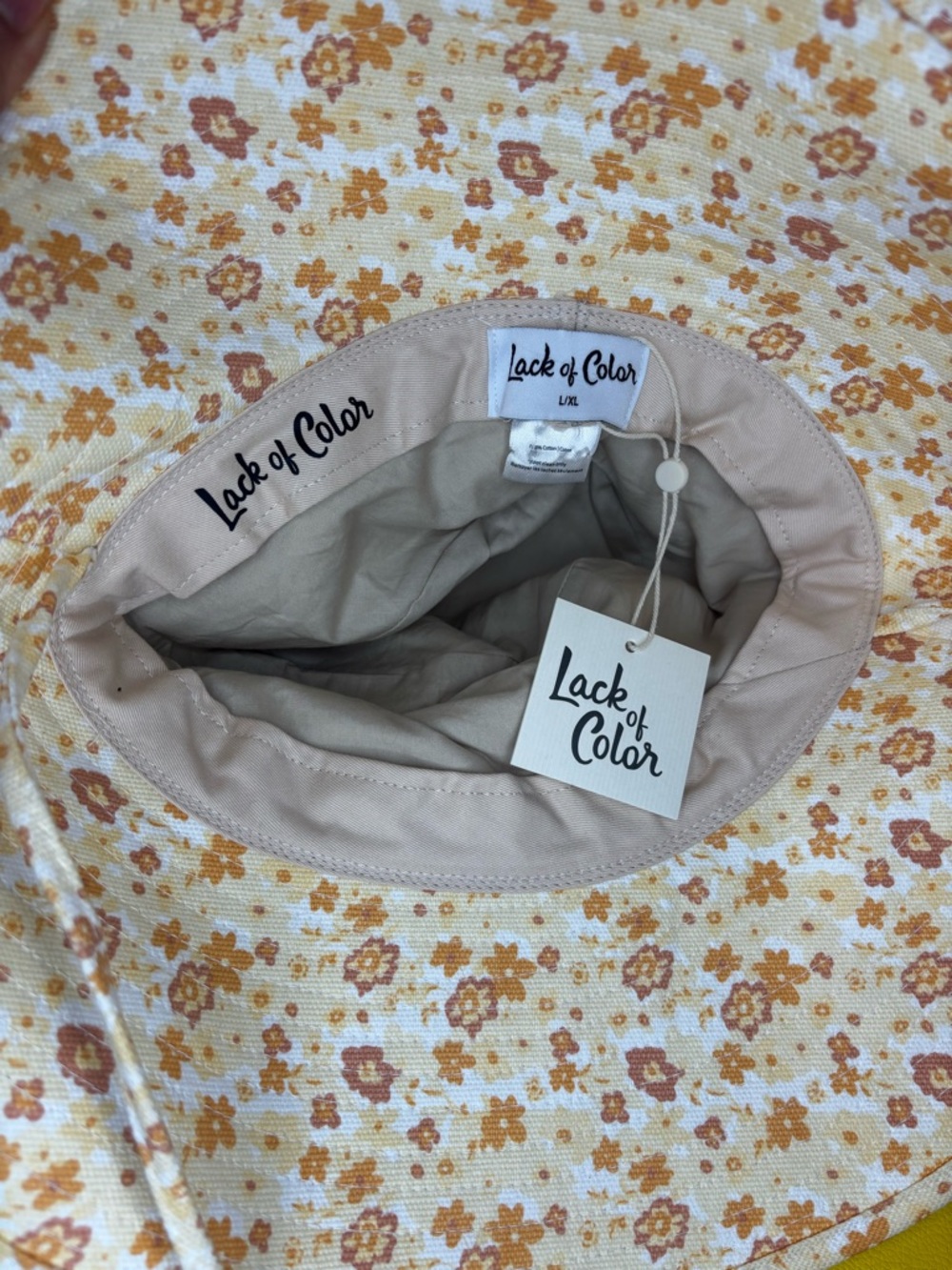 Lack of Color Holiday Bucket Hat in Peach Bloom Size Large/XL NWT - Picture 3 of 6